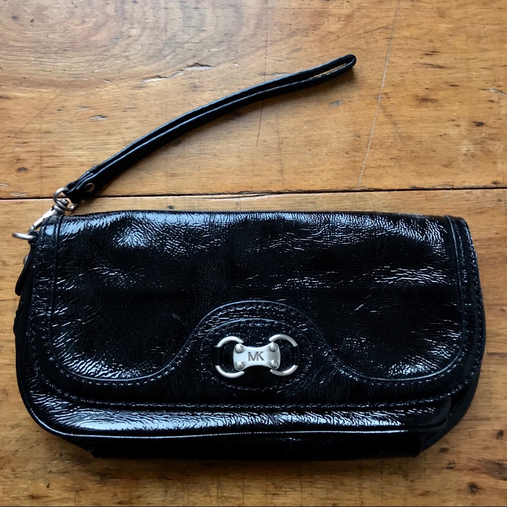 Michael Kors Black Wristlet/Clutch